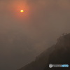 瓶ヶ森の夕山影