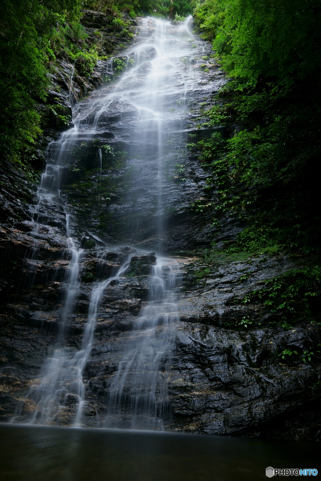 雨の水ヶ滝