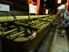 夜の参拝