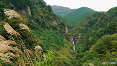 大荒の滝、谷筋遠景