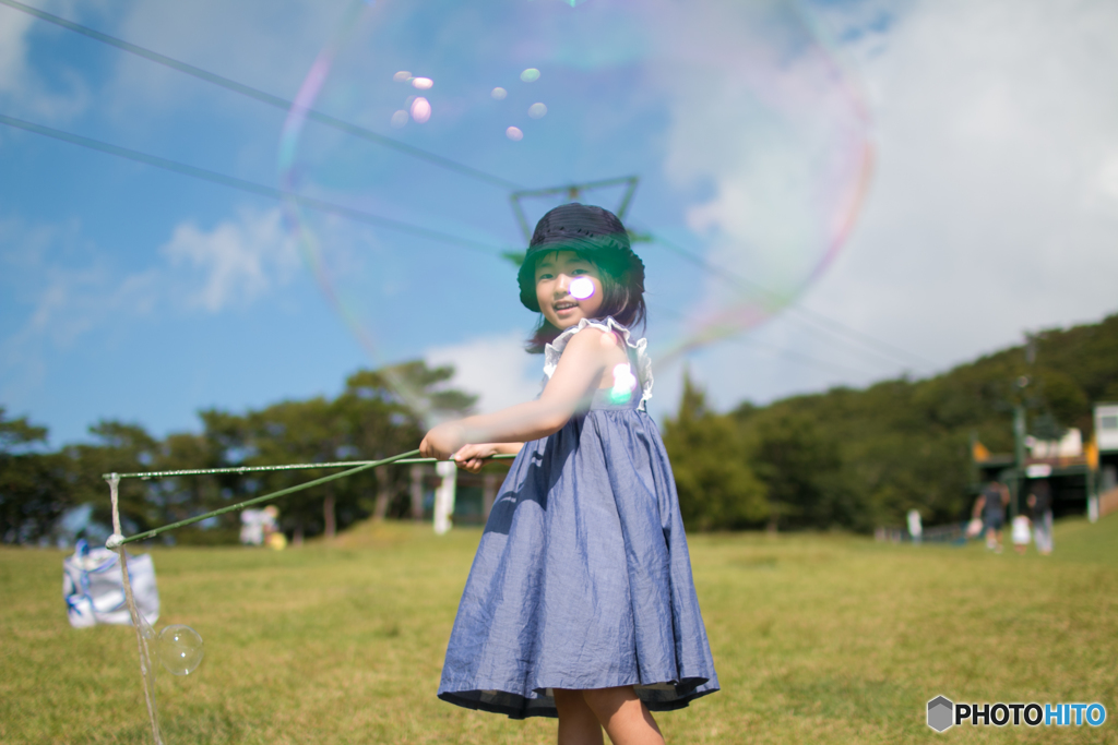 シャボン玉三姉妹