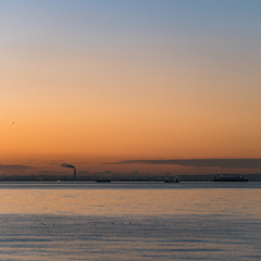東京湾　夜明け前５