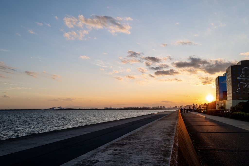 Sunset view of tokyo bay 2