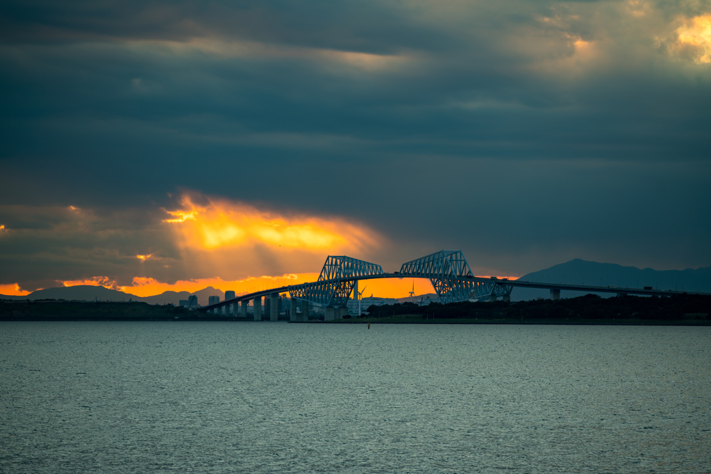sunset view of tokyo bay2