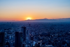 渋谷夕景