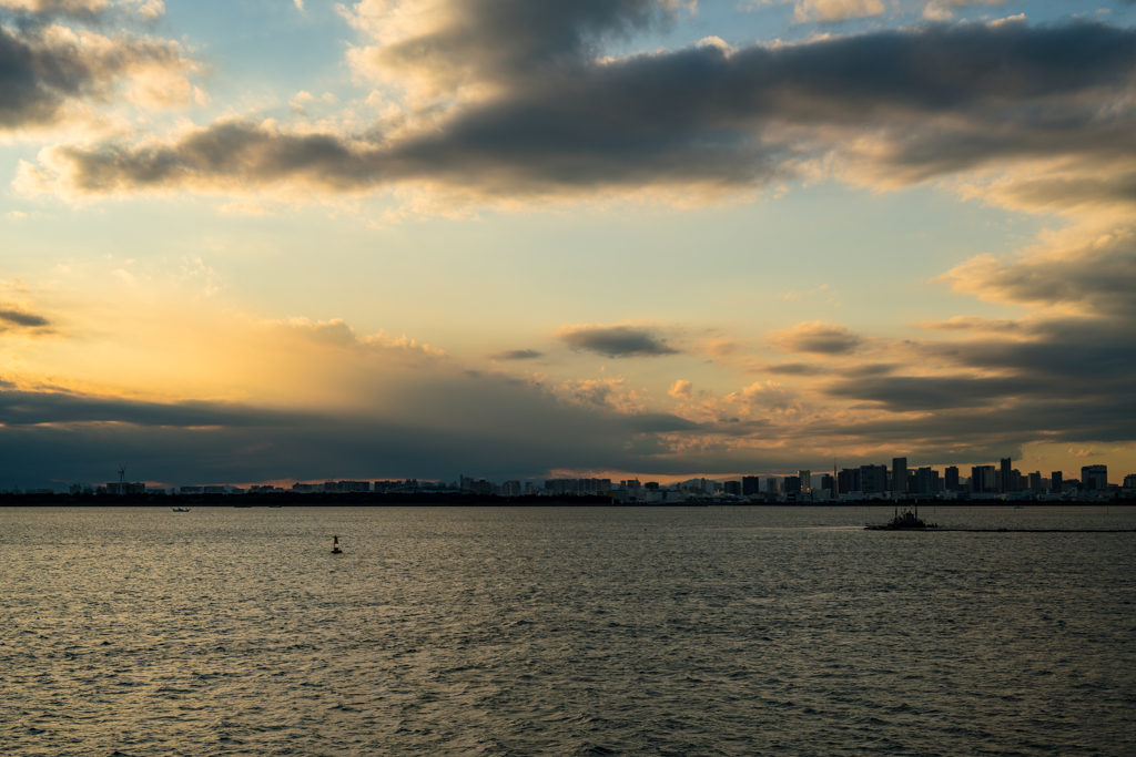 sunset view of tokyo bay1