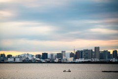 sunset view of tokyobay