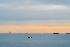 evening view of tokyo bay