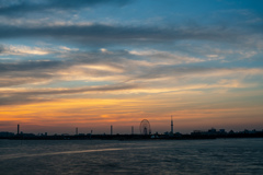 sunset view of tokyo bay2