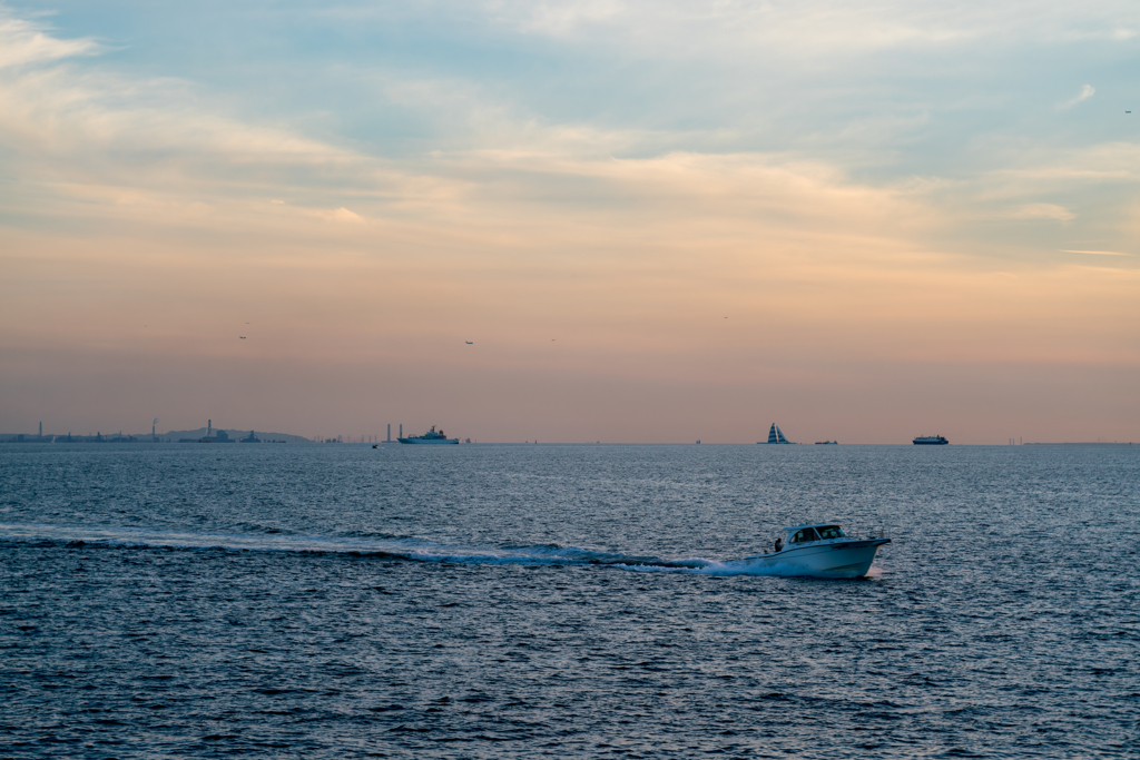 sunset view of tokyo bay2