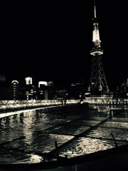 水に写る黒
