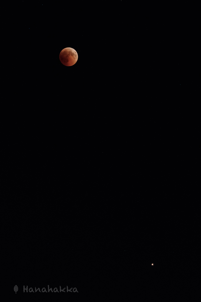 赤い月と火星
