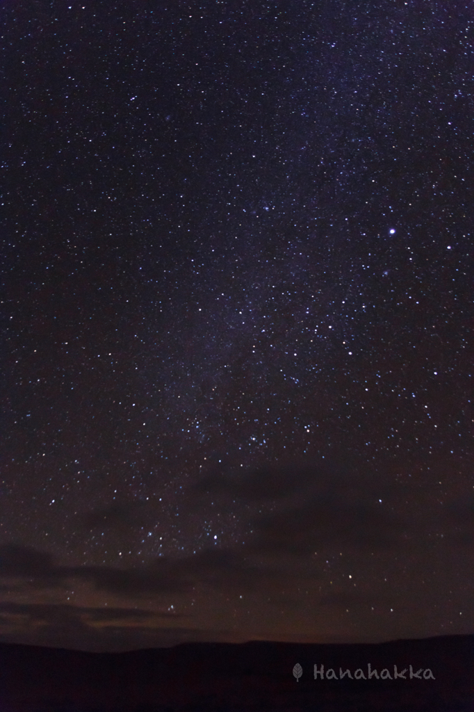 天の川とシリウス