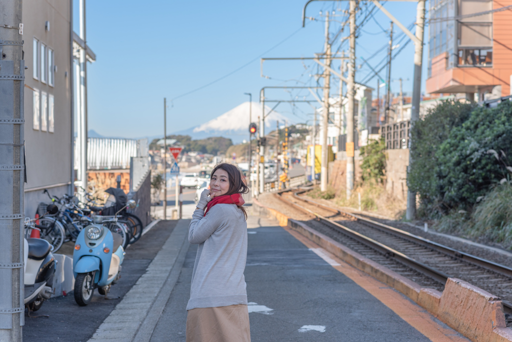 富士山と君