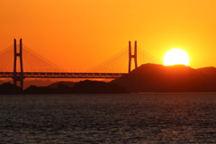 夕暮れの瀬戸大橋1