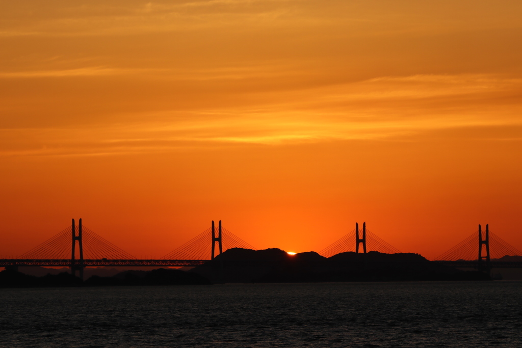 夕暮れの瀬戸大橋3