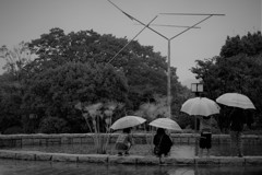 雨が降っても