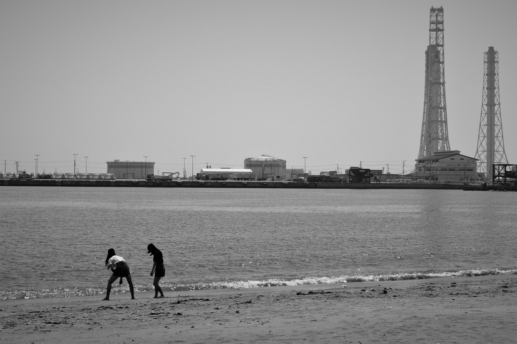 煙突の見える海