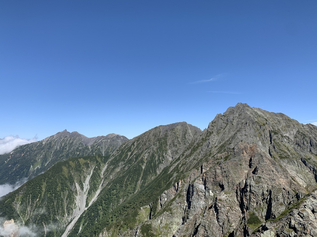 西穂高岳からの眺望