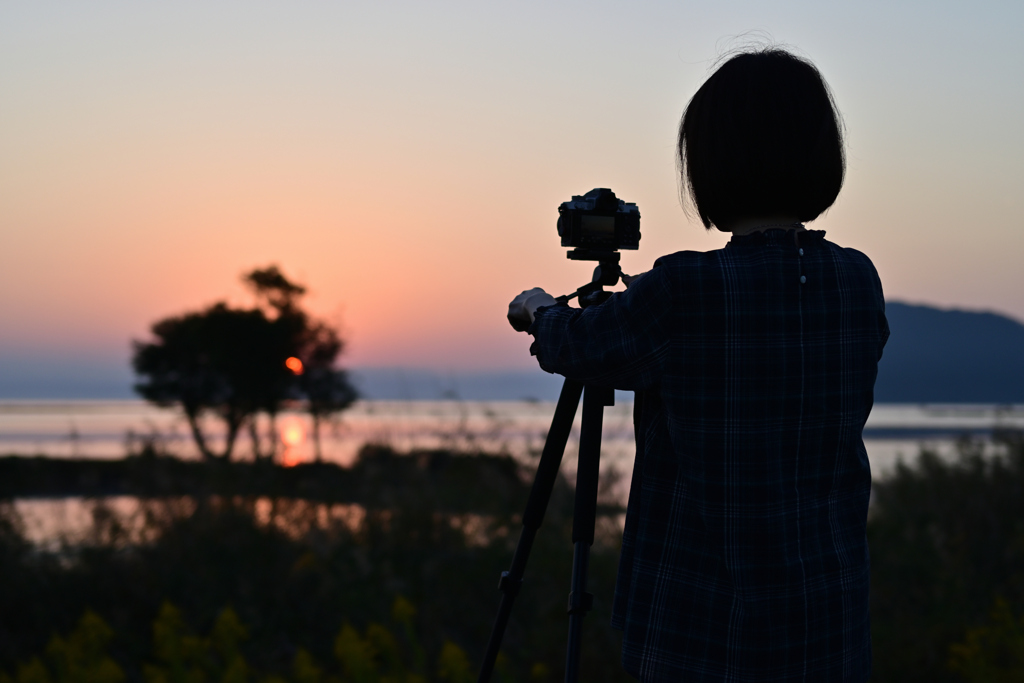 いいの撮れてますか？　琵琶湖