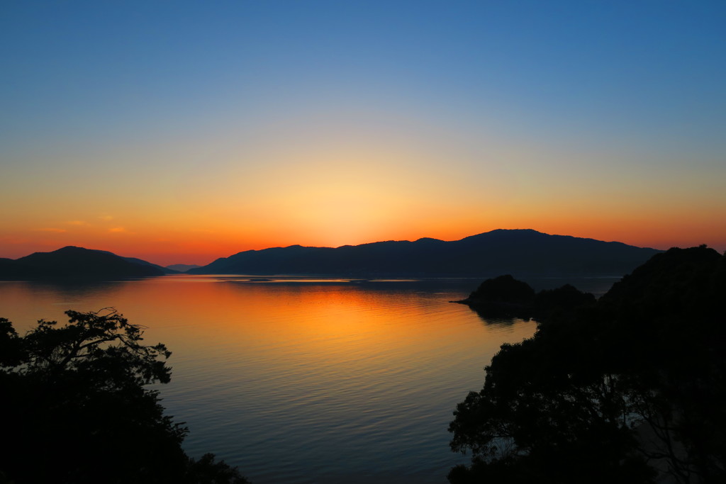 笠戸島の夕日