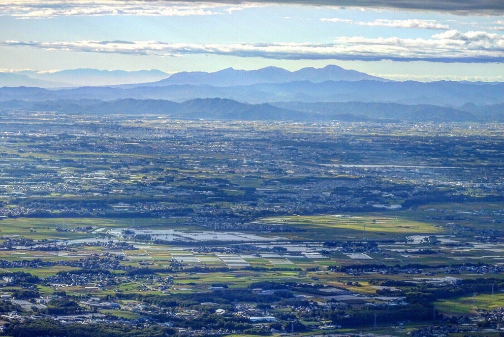 男体山から見る関東平野