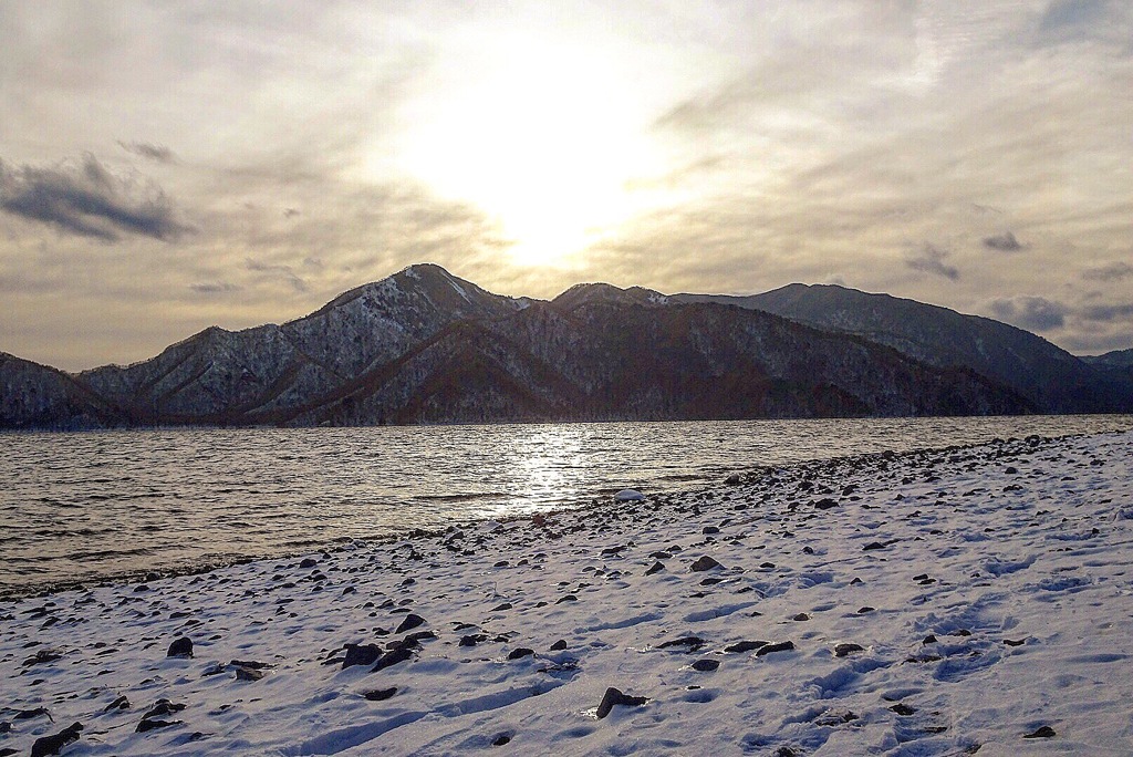 中禅寺湖の夕景