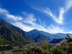 台湾の冬の空