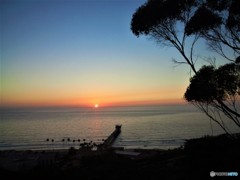 太平洋に沈む夕日　（サンディエゴ大学の日々　６）