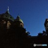 夕闇に溶けていく大聖堂　　モントリオールの夜１