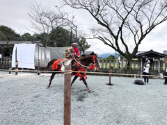 阿蘇神社の流鏑馬 (7) 幸矢