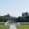 平和記念資料館から見た平和公園 wide