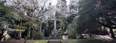 秋月城跡 慰霊塔 wide