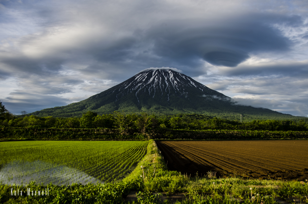 吊るし雲の朝