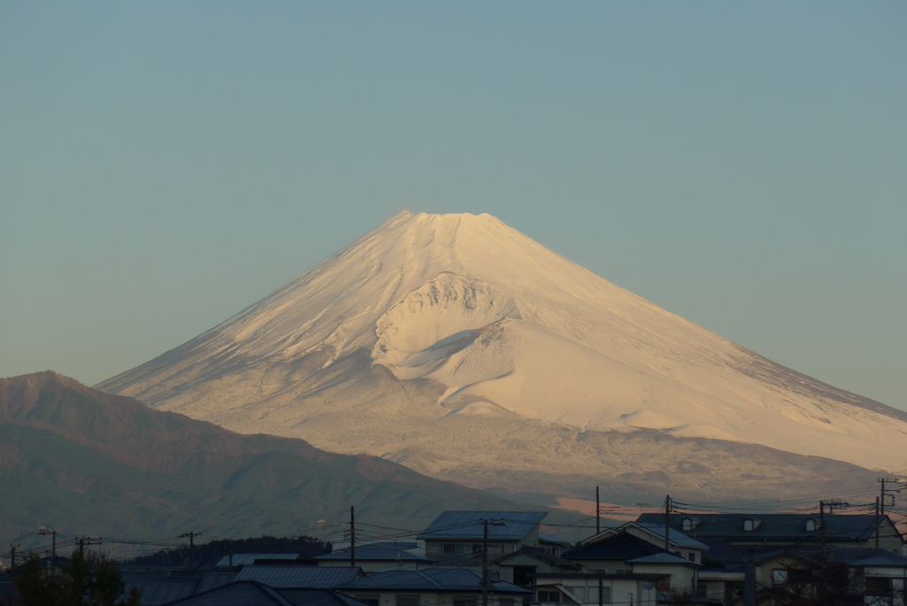 P1190331　11月30日7時7分の富士山