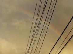 P1110352　9月9日 朝の空 虹 ♪