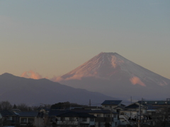 12月30日　夕暮れの富士山