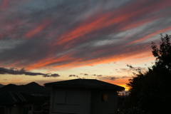 P1035246　ある日の夕焼け雲