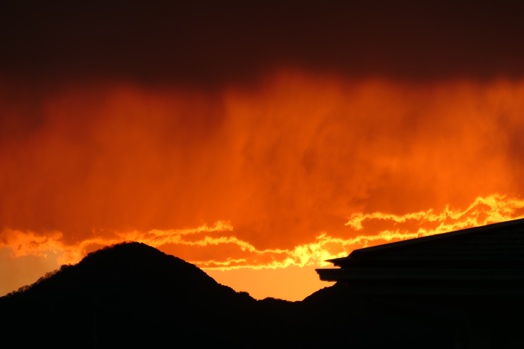 P1023177　ある日の夕焼け