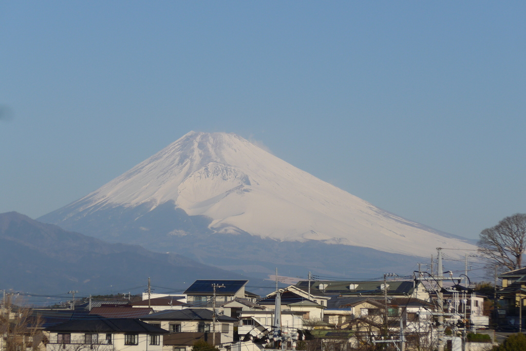 P1250867　2月4日 今朝の富士山
