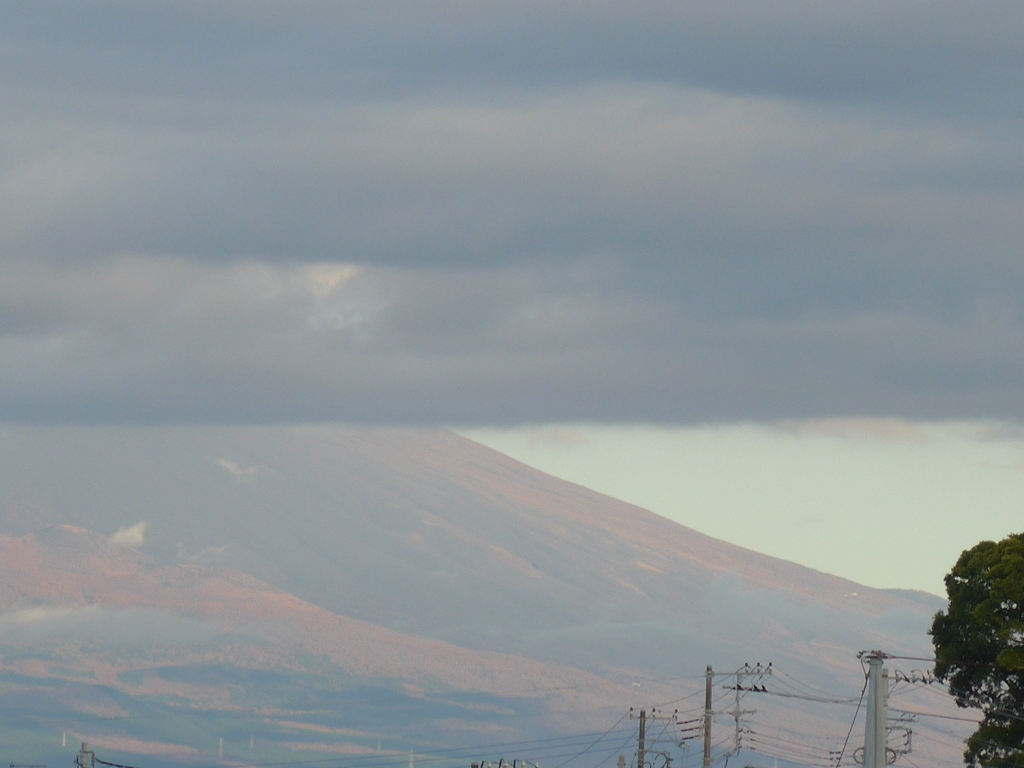 １１月５日　朝の富士山