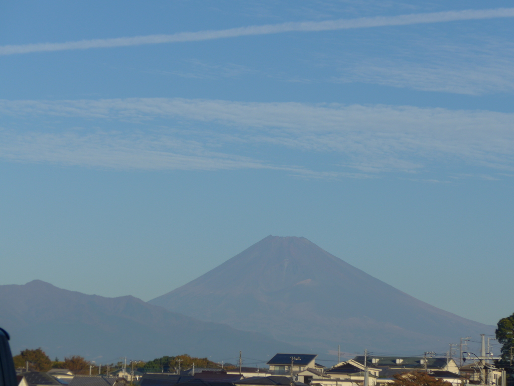 １１月３日朝の富士山