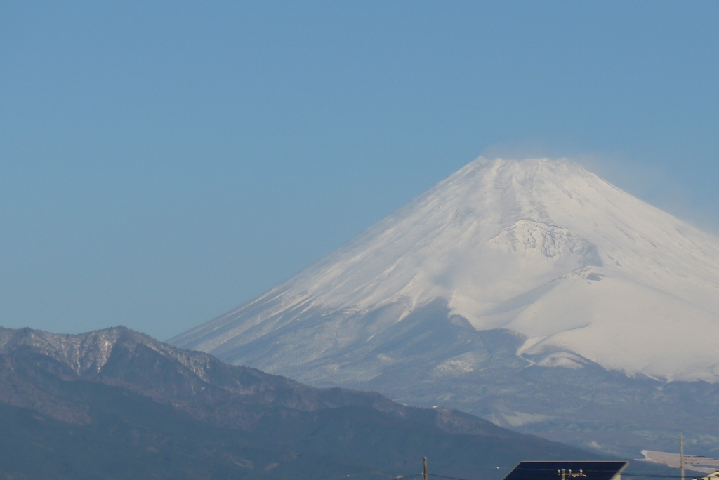 P1250854　1月29日 今朝の富士山