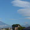 P1180228　9月24日 今朝の富士山と吊るし雲