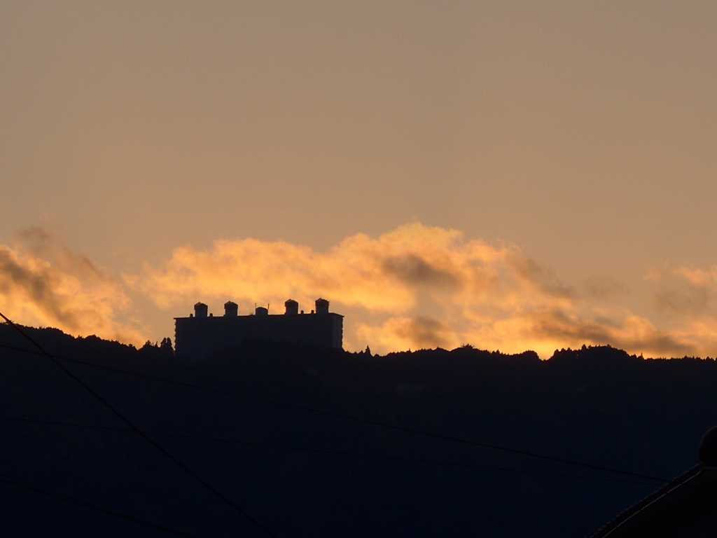 ある日の朝焼け雲