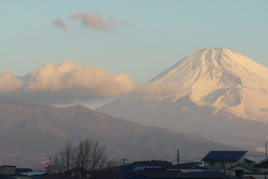 P1370347　1月29日 今朝の富士山