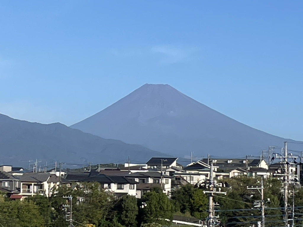 IMG_0243　9月24日 今朝の富士山