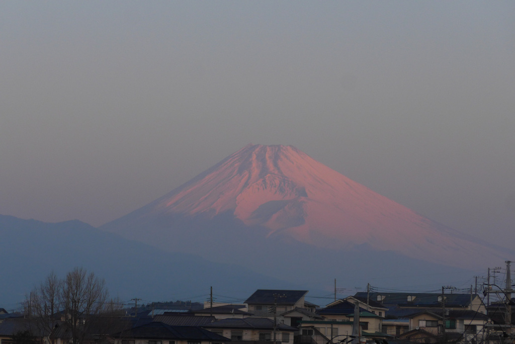 P1370299_edited　1月24日 今朝の富士山