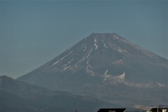 P1000606 (2)　1月21日 今朝の富士山