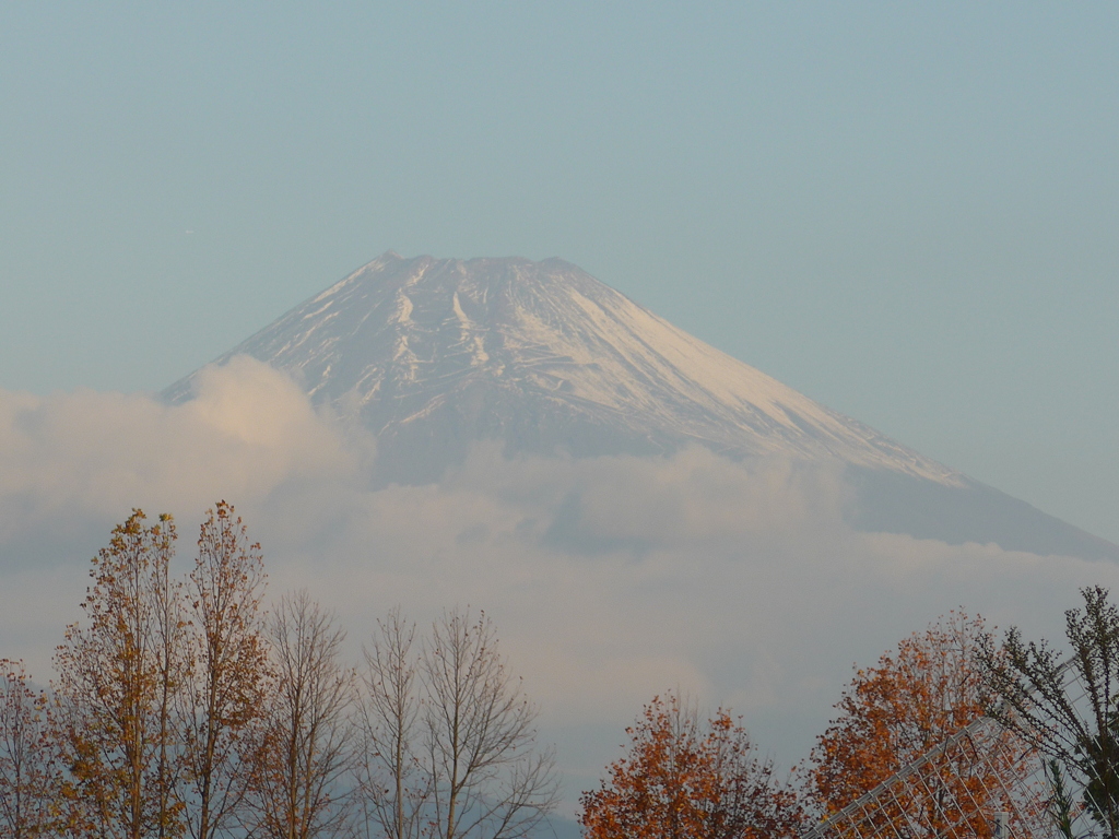 今朝の富士山